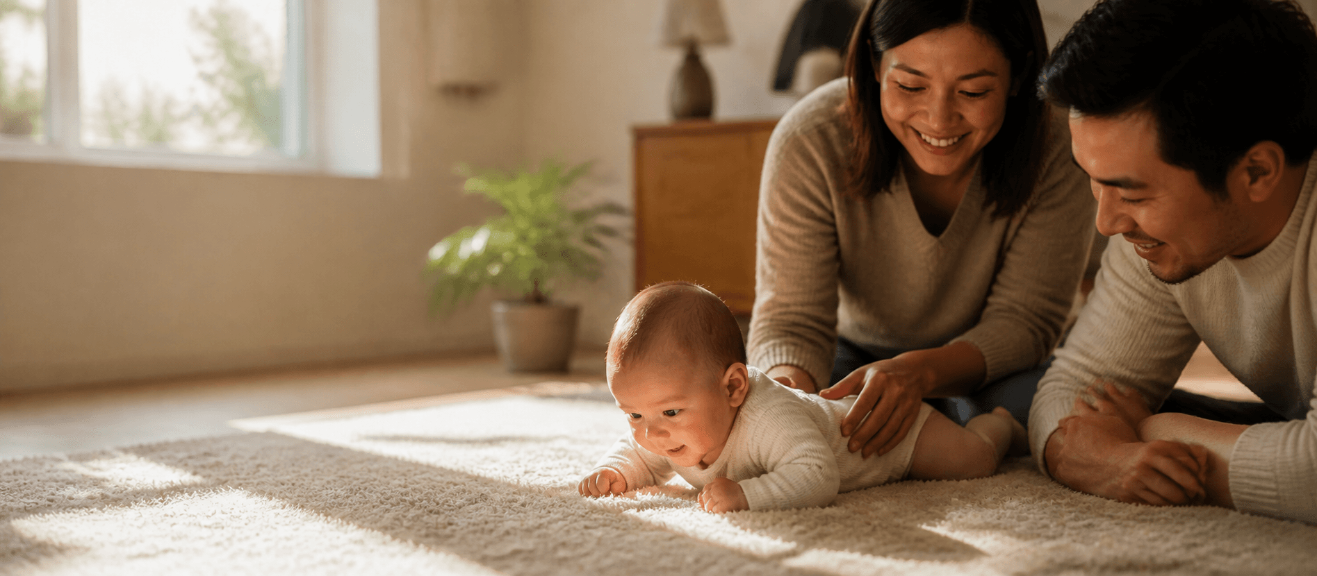 A welcoming space prepared for a family